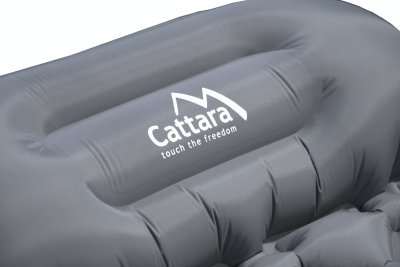 Karimatka nafukovací Cattara CRYSTAL 195x58x5cm šedá