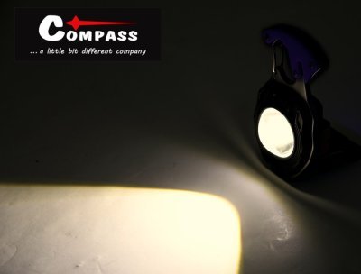 Svítilna COB 740lm se zapalovačem a řezačem pásů Compass 08327