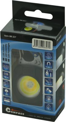 Svítilna COB 740lm se zapalovačem a řezačem pásů Compass 08327