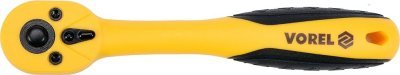 Vorel ráčna 1/4" 155 mm vyhnutá poplastovaná TO-53575
