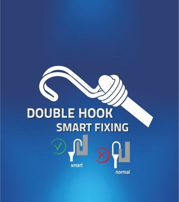 Compass upínač pružný DOUBLE HOOK 10mm/80cm tüv/gs