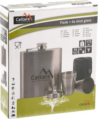 Lahev placatka 1+4 175ml Cattara 13625