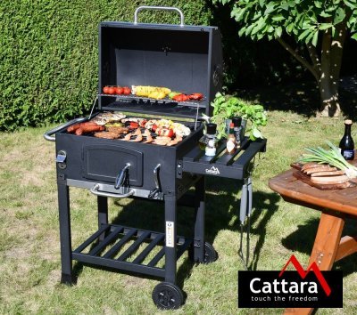 Gril na dřevěné uhlí Cattara ROYAL CLASSIC litinový rošt