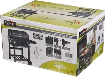 Gril na dřevěné uhlí Cattara ROYAL CLASSIC litinový rošt