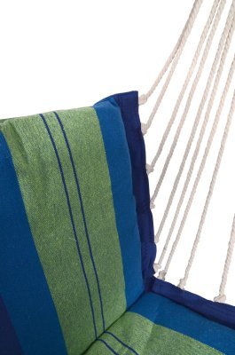 Houpací síť k sezení 95x50cm modro-zelená Cattara 13560