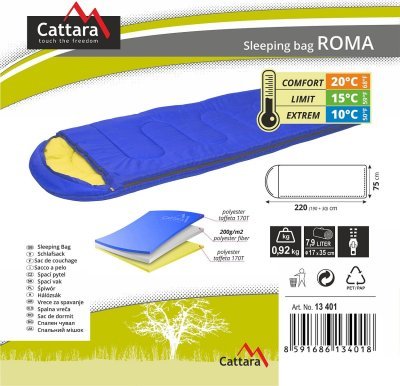 Spací pytel dekový Cattara ROMA 10°C