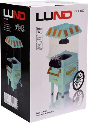Stroj na popcorn - vozík 1200W Lund TO-68260