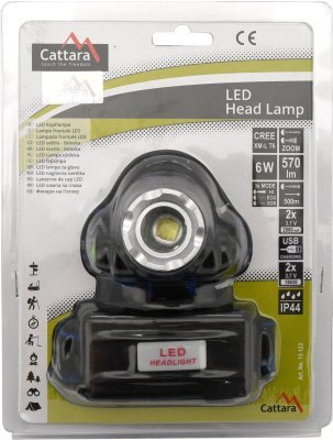Čelovka LED 570lm ZOOM Cattara 13123