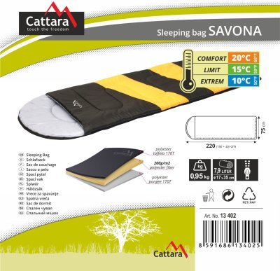 Spací pytel dekový Cattara SAVONA 10°C
