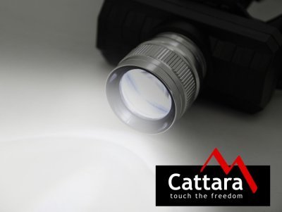 Čelovka SCORPION 90lm XPE ZOOM Cattara nabíjecí