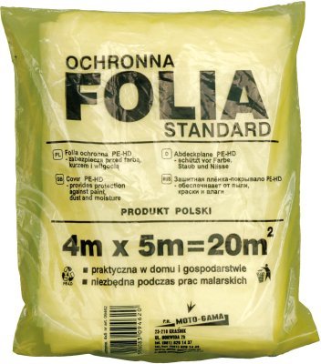 Vorel fólie krycí 4 x 5 m malířská TO-09462
