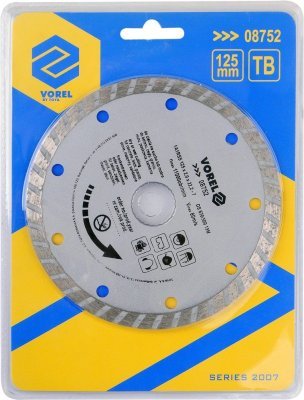 Vorel kotouč diamantový 125 x 22,2 x 2,0 mm turbo TO-08752