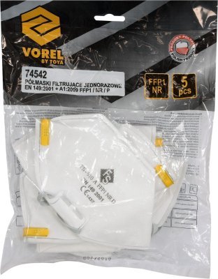 Vorel maska protiprašná CFY3S sada 5ks TO-74542