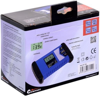 Compass nabíječka PROFI microprocesor 6/12V PB/GEL/AGM