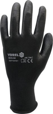 Vorel rukavice pracovní polyeter/polyuretan 10" TO-74080