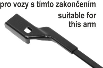 Stěrače FLAT SET 530+530mm GREEN FAB II Compass