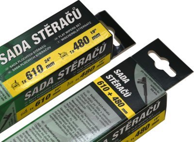 Stěrače FLAT SET 610+480mm GREEN OCT II Compass