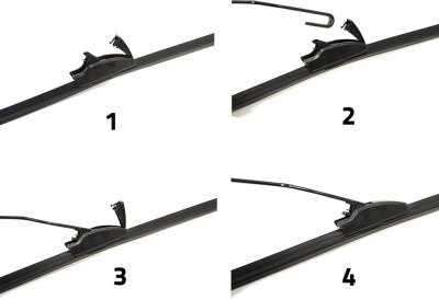 Stěrače FLAT SET 530+480mm GREEN OCT I/FAB I Compass