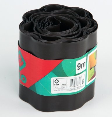 Plastový okraj trávníku 150mm x 9m hnědý Flo TO-88704