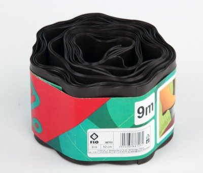 Plastový okraj trávníku 100mm x 9m hnědý Flo TO-88703