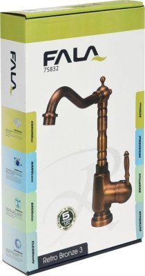 Baterie dřezová Retro Bronze 3 Fala TO-75832