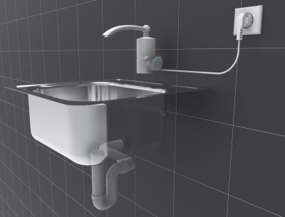 Baterie dřezová s elektrickým ohřívačem vody (20cm) Fala TO-75932