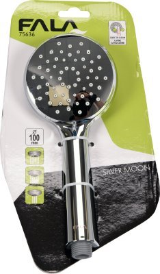 Sprchová hlavice SILVER MOON 100mm 3 funkce Fala TO-75636
