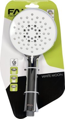Sprchová hlavice WHITE MOON 120mm 3 funkce Fala TO-75639