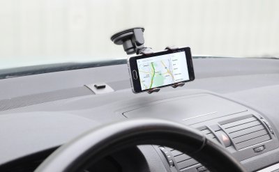 Držák telefonu / GPS na přísavku DOUBLE CLIPS Compass
