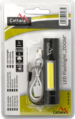 Cattara svítilna kapesní LED 120lm nabíjecí
