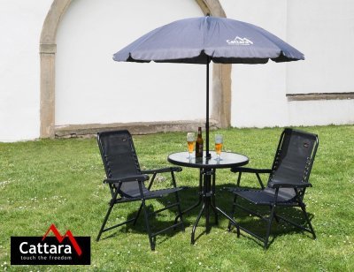 Židle kempingová skládací Cattara TERST černá