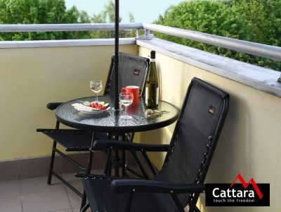 Židle kempingová skládací Cattara TERST černá