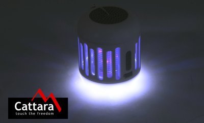 Svítilna Cattara MUSIC CAGE Bluetooth nabíjecí + UV lapač hmyzu