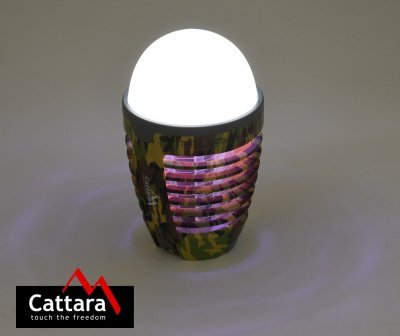 Svítilna Cattara PEAR ARMY nabíjecí + lapač hmyzu