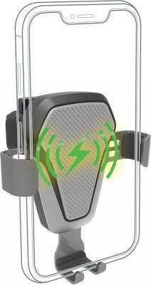 Compass držák telefonu LUKE-V bezdrátové nabíjení 10W silver