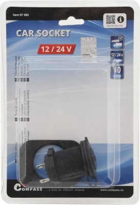 Compass zásuvka 12/24V s krytem