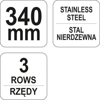 Kartáč drátěný ruční 340 mm Yato YT-6335
