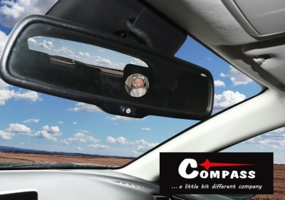 Compass zrcátko dětské na zadní sedadlo 17cm