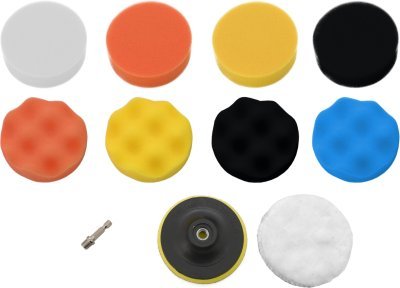 Compass leštící kotouče sada 10ks s unašečem 10cm