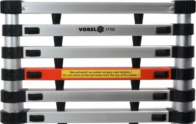 Žebřík teleskopický 13 stupňů 3,8 m, nosnost 150kg Vorel TO-17702