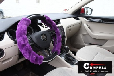 Potah volantu DIAMOND fialový Compass