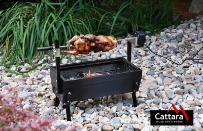 Gril Cattara BARBECUE 60cm s motorem 230V