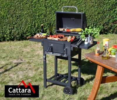 Gril na dřevěné uhlí Cattara ROYAL PARTNER litinový rošt
