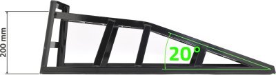 Compass nájazdová rampa 1000kg 830x270x310mm TÜV/GS