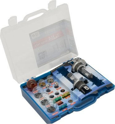 Compass žárovky 12V servisní box MEGA H7+H7+pojistky