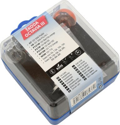 Compass žárovky servisní box ŠKODA OCTAVIA III H7+H8