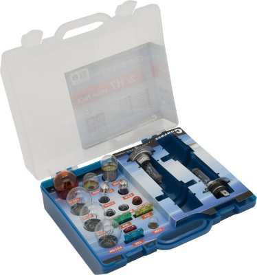 Compass žárovky 12V servisní box MEGA H4+H4+pojistky
