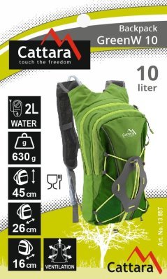 Batoh 10l + 2l pitný vak GreenW Cattara 13857