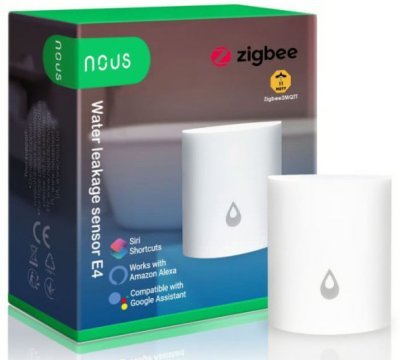 Nous E4 ZigBee Smart Water Leakage Sensor - senzor úniku vody, Zigbee