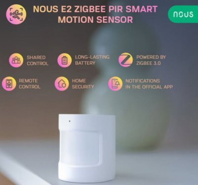 Nous E2 ZigBee Smart PIR - pohybový senzor, Zigbee